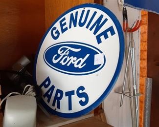 12 inch Ford script Ford genuine parts sign