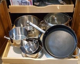 Wolfgang Puck clad pots and pans