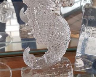 Waterford Crystal seahorse
