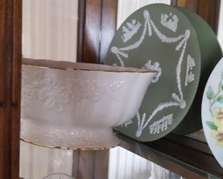Wedgwood green jasperware plaque plate