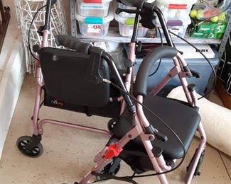 Handicap transport chair