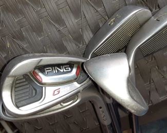 Many Men's Golf Clubs Mostly made by Ping