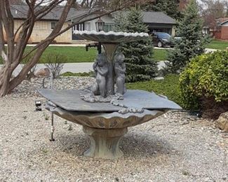 Cement Garden Fountain