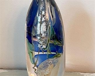 Art Glass Vase, Signed
