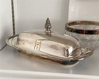 Silver Plate Butter Dish