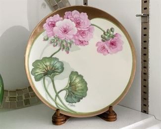 Antique Hand Painted China Plate (Bavaria) 
