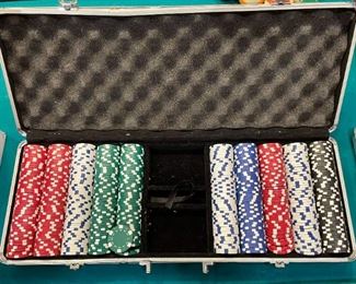 Poker Chips with Case