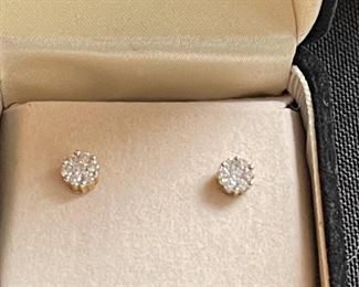 Diamond Earrings (14kt gold)
