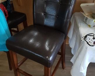Three High Bar Chairs