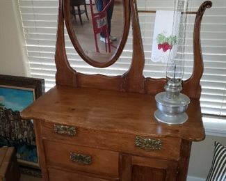 Antique Vanity and Mirror - Great Shape