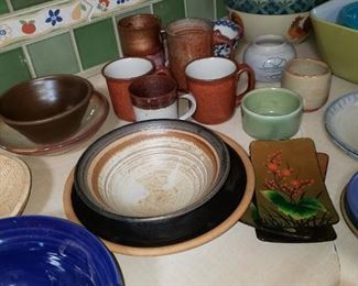 Lots of Hand Thrown Pottery