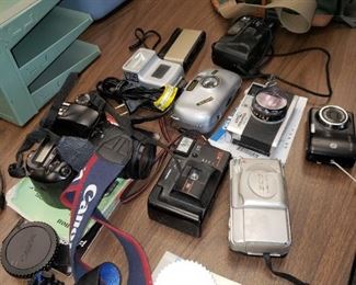 Cameras and camera carriers