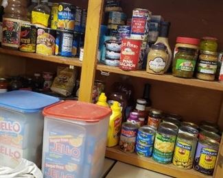 Lots of food and seasonings
