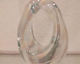 Beautiful modern studio glass sculpture by Eickholt