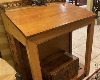 ITEM 41: Antique Chinese writing desk. 36”wide x 24”deep x 30” tall $295