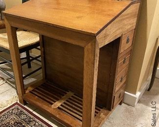 ITEM 41: Antique Chinese writing desk. 36”wide x 24”deep x 30” tall $295