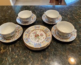 ITEM 67: Afternoon tea set, with four cups and saucers, and four dessert plates. $45