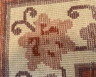ITEM 73: Wool rug, rose and beige. 120” x 30” $495