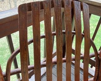 ITEM 76: Adirondack single rocker with side table $175
