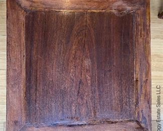 ITEM 88: Antique Chinese commode with inlay. Missing inlay as shown. $225