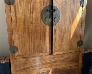 ITEM 89: Chinese double door cabinet, $1,400