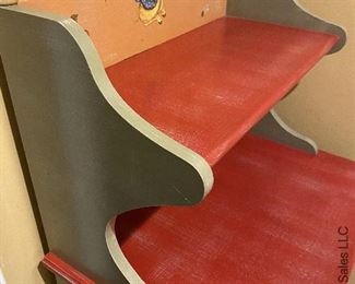 ITEM 93: Vintage Tracy Porter Stonehouse Farm child’s cabinet. 26" (L)X18 1/2 " (W) X49" (H) $295