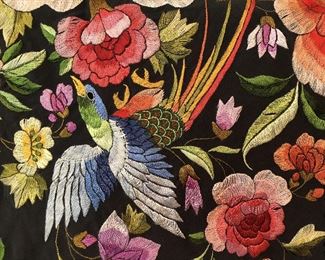 ITEM 103: Intricately embroidered silk shawl $395