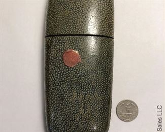 ITEM 107: Shagreen case $95