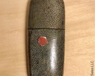 ITEM 107: Shagreen case $95