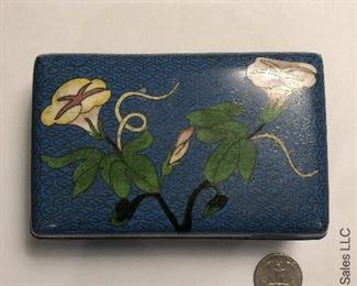 ITEM 108: Cloisonné trinket box $25
