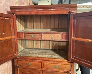 ITEM 138: Antique Chinese cabinet. $975