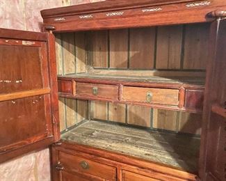 ITEM 138: Antique Chinese cabinet. $975