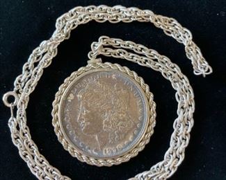 1896 Morgan Dollar Necklace