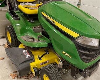 John Deere 42 inch mower approximately three years old with less than 100 hours. In excellent condition!