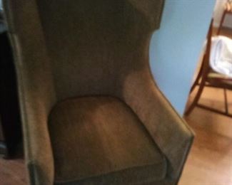 10. Very nice like new high back chair $85 It is 18" from the top of the seat to the floor.