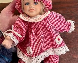 Item 45:  Fritz's Basket Babies (Girl with Red Gingham Dress):  $8