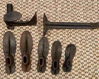 Item 57:  Cast Iron Cobbler Shoe Forms:  $65