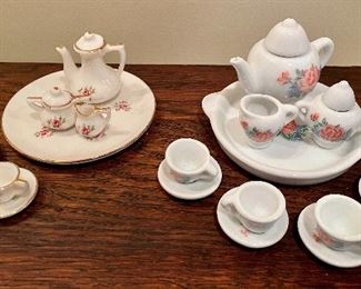 Item 60:  (2) Mini Tea Sets:  $18                                                       
