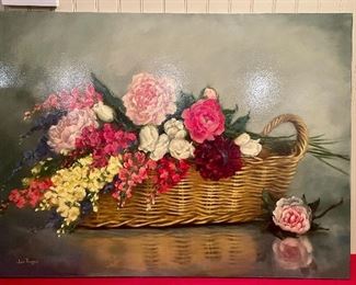 Item 84:  Oil on Canvas Signed June Powell '95 - 30" x 40":  $175