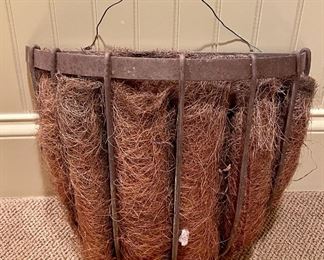Item 93:  Hanging Iron Planter:  $24