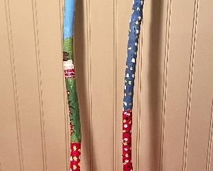 Item 83:  (2) Canes Signed Sam ("The Dotman" McMillan):  $145 for both