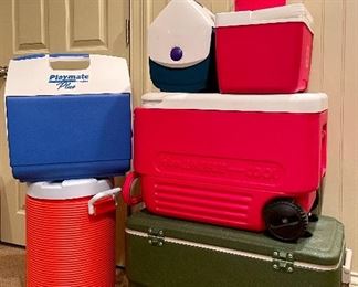 Assorted Coolers & Water Jugs!  Make an appointment to shop in the details & description section today!