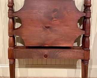 Item 114:  (2) American Antique (c. 1850) Twin Cherry and Pine Headboards - 39": $245 for pair