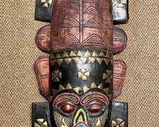Item 123:  "States Mask" Made in Ghana - 12" x 34.75":  $75