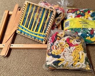 Item 133:  Weaving Loom & Cotton Loops:  $24