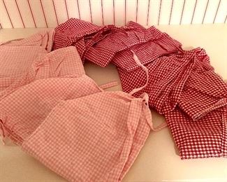 Item 181:  Pottery Barn Kids Basket Liners- these fit the baskets made for this unit:  $44                                                               6 Red                                                                                                                5 Pink