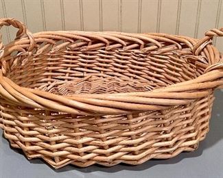Item 191:  Basket with Handles - 24" x 9":  $18