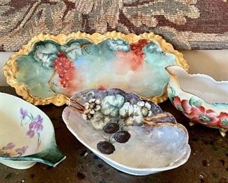 Beautiful Hand Painted Porcelain!  Make an appointment to shop today! 