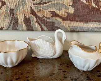 Item 241:  Lot of Assorted Lenox Pieces including a Swan:  $35
