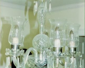 Item 275:  Crystal Chandelier - this item is perfect and crated already - easy to pick up!:  $575